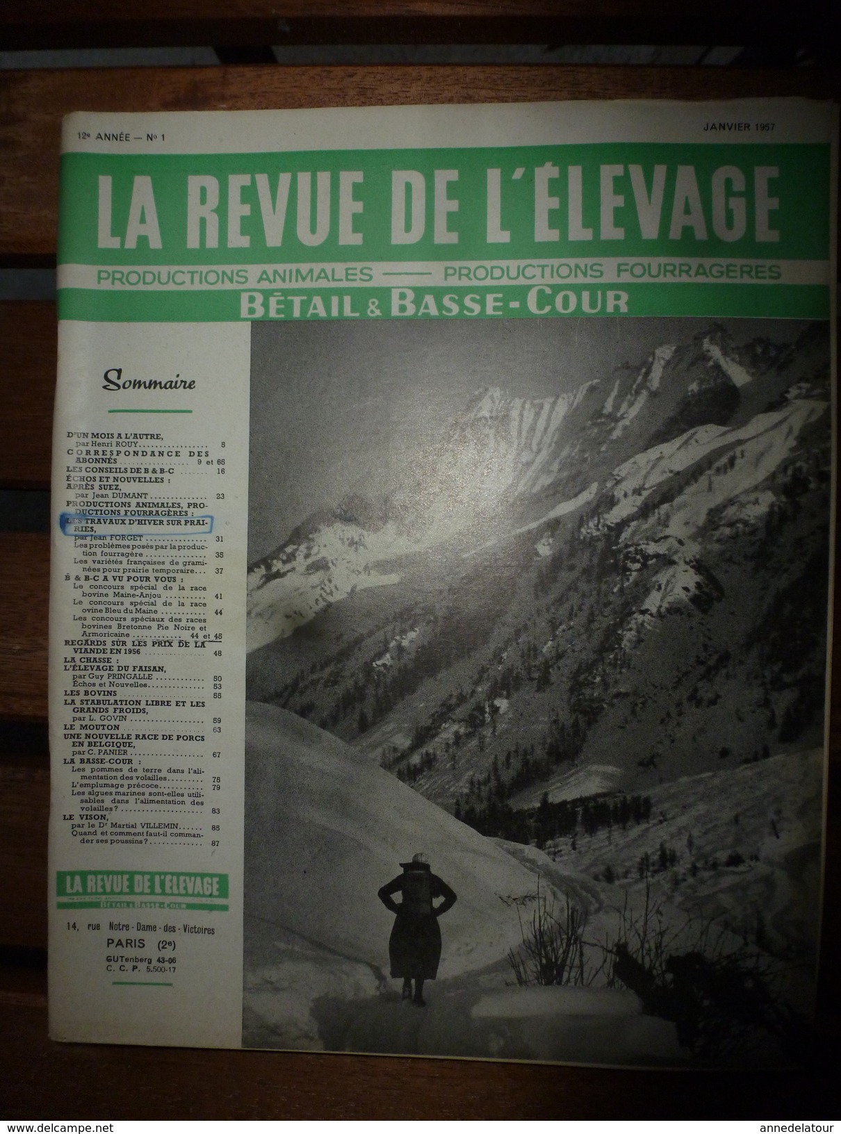 1957 LRDLE  : Le Vison; Après SUEZ; Chasse; Le Faisan; Prairies En Hiver; En Belgique; Basse-cour; Etc - Animals