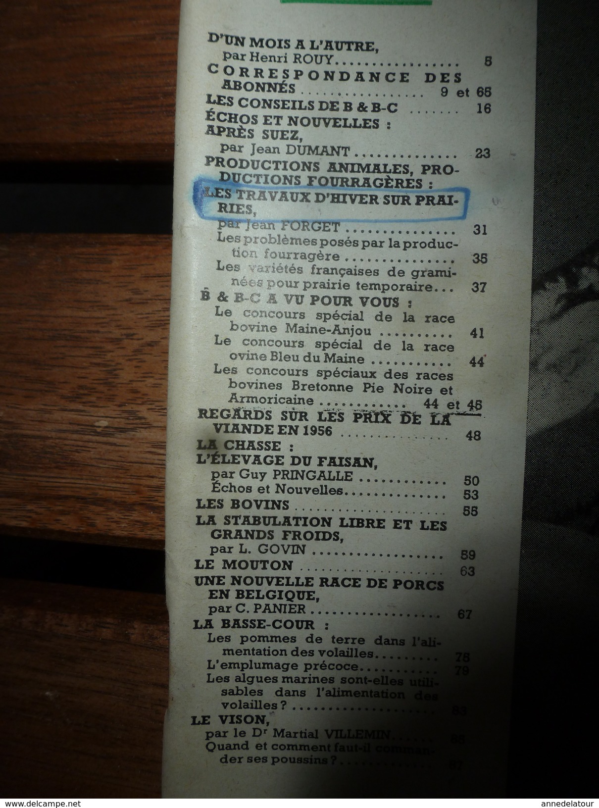 1957 LRDLE  : Le Vison; Après SUEZ; Chasse; Le Faisan; Prairies En Hiver; En Belgique; Basse-cour; Etc - Animaux