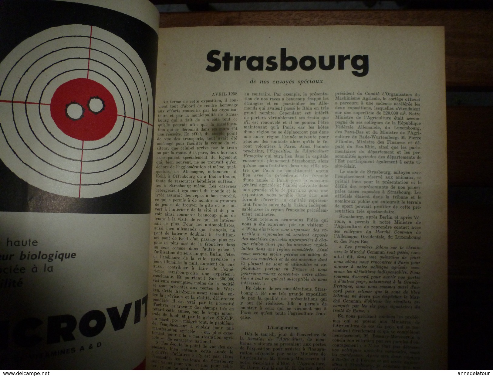 1958 LRDLE  : Salon De L'agriculture à STRASBOURG; Assolement Fourrager ; Les Conseils ; Etc - Animals