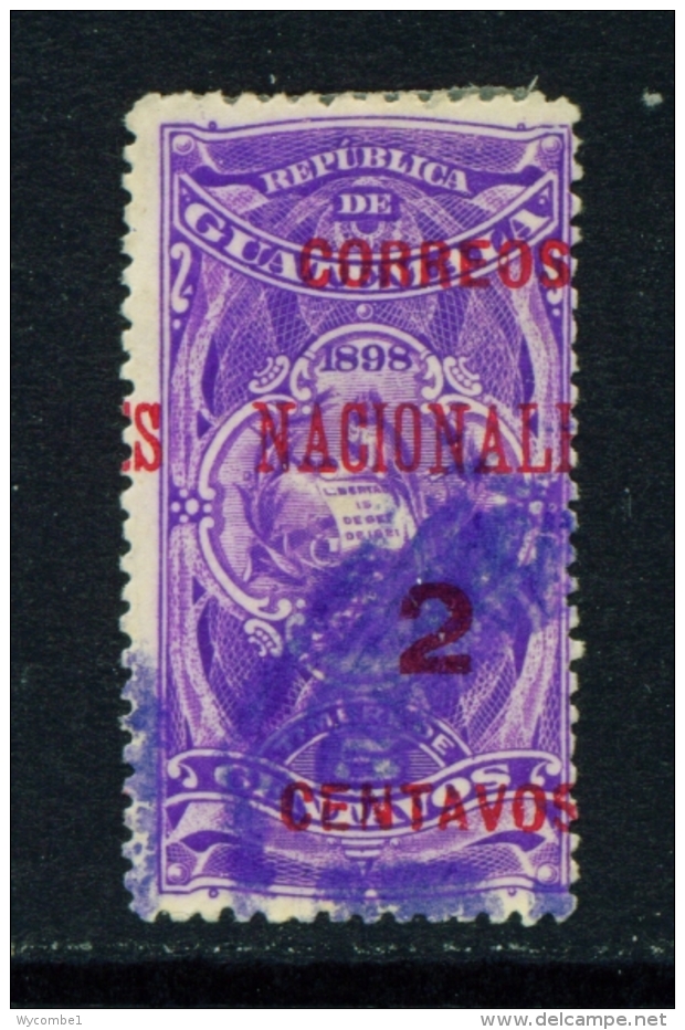 GUATEMALA  -  1898  Opt. Fiscal Stamps  Surcharges  2c On 5c  Used As Scan - Guatemala