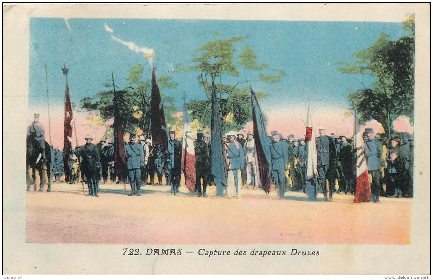 Syrie - Damas - Capture Des Drapeaux Druses - Syrien