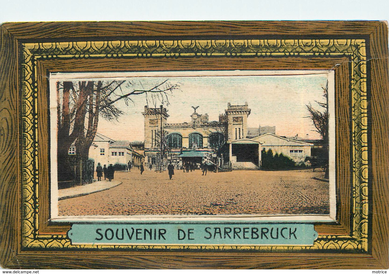 SARREBRUCK - La Gare,souvenir De Sarrebruck,carte Avec Dépliant De La Ville. - Gares - Sans Trains