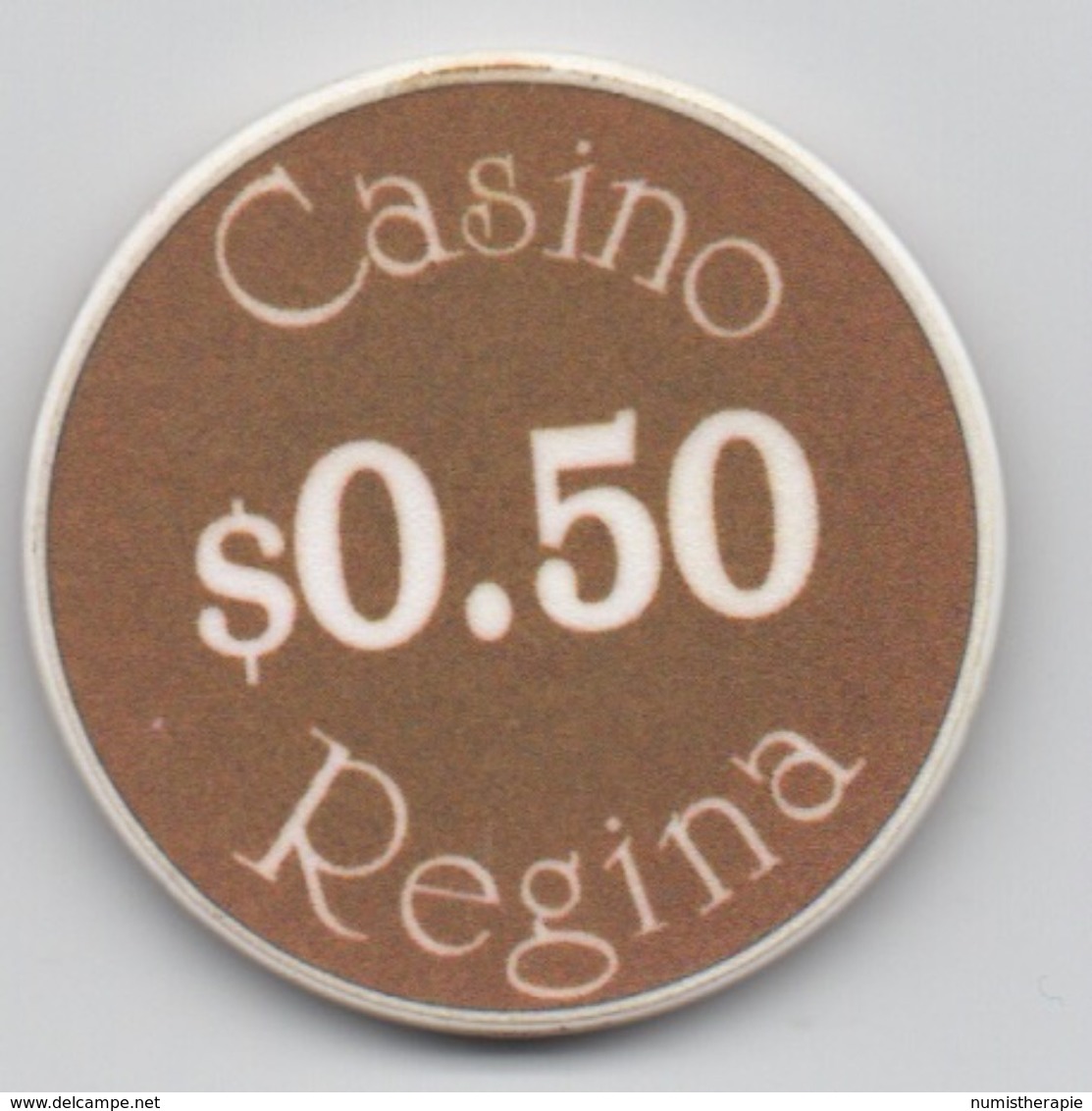 Lot De 2 Jetons De Casino Au Canada : Casino Regina $0.50 & $2 - Casino