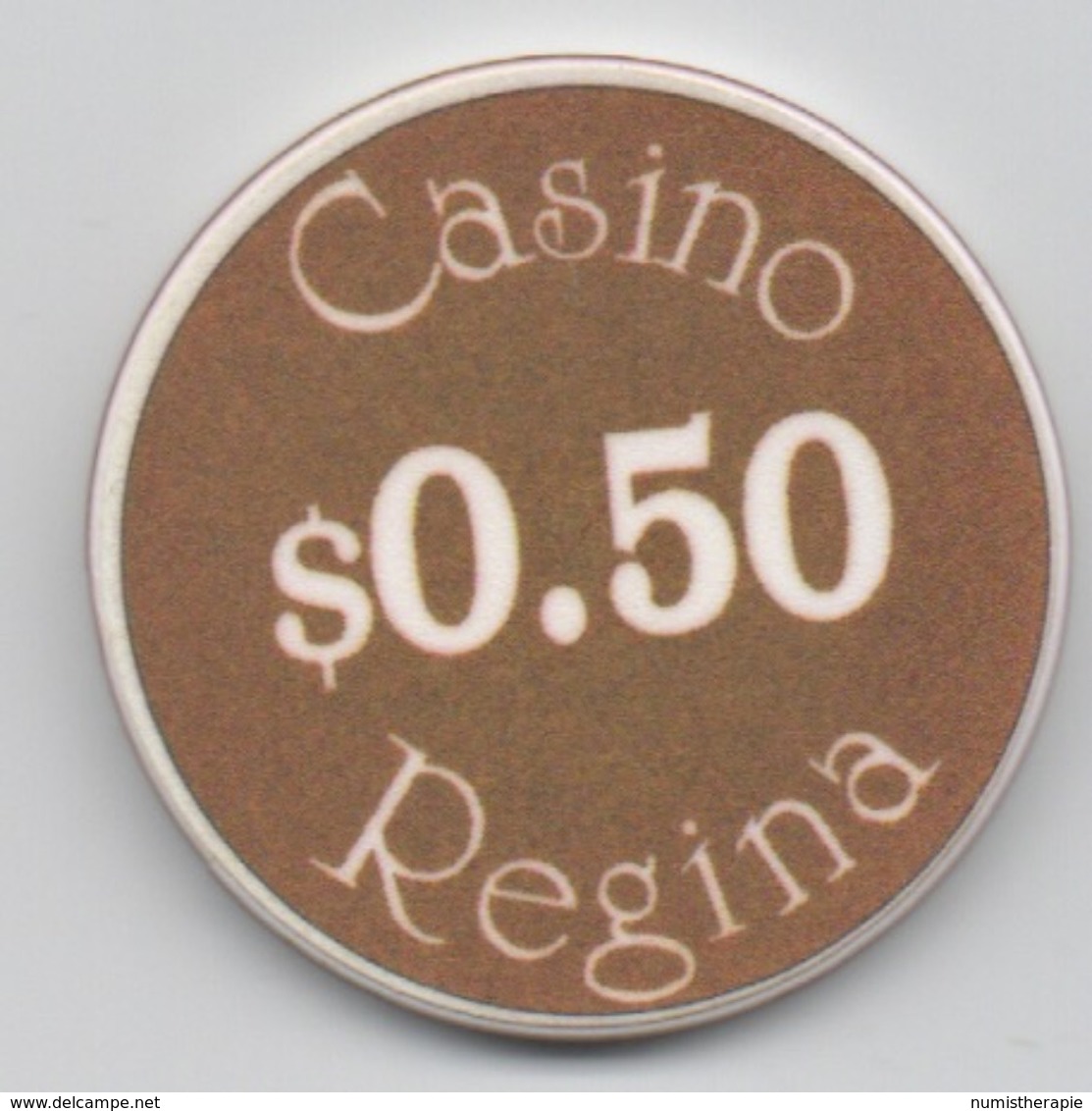 Lot De 2 Jetons De Casino Au Canada : Casino Regina $0.50 & $2 - Casino