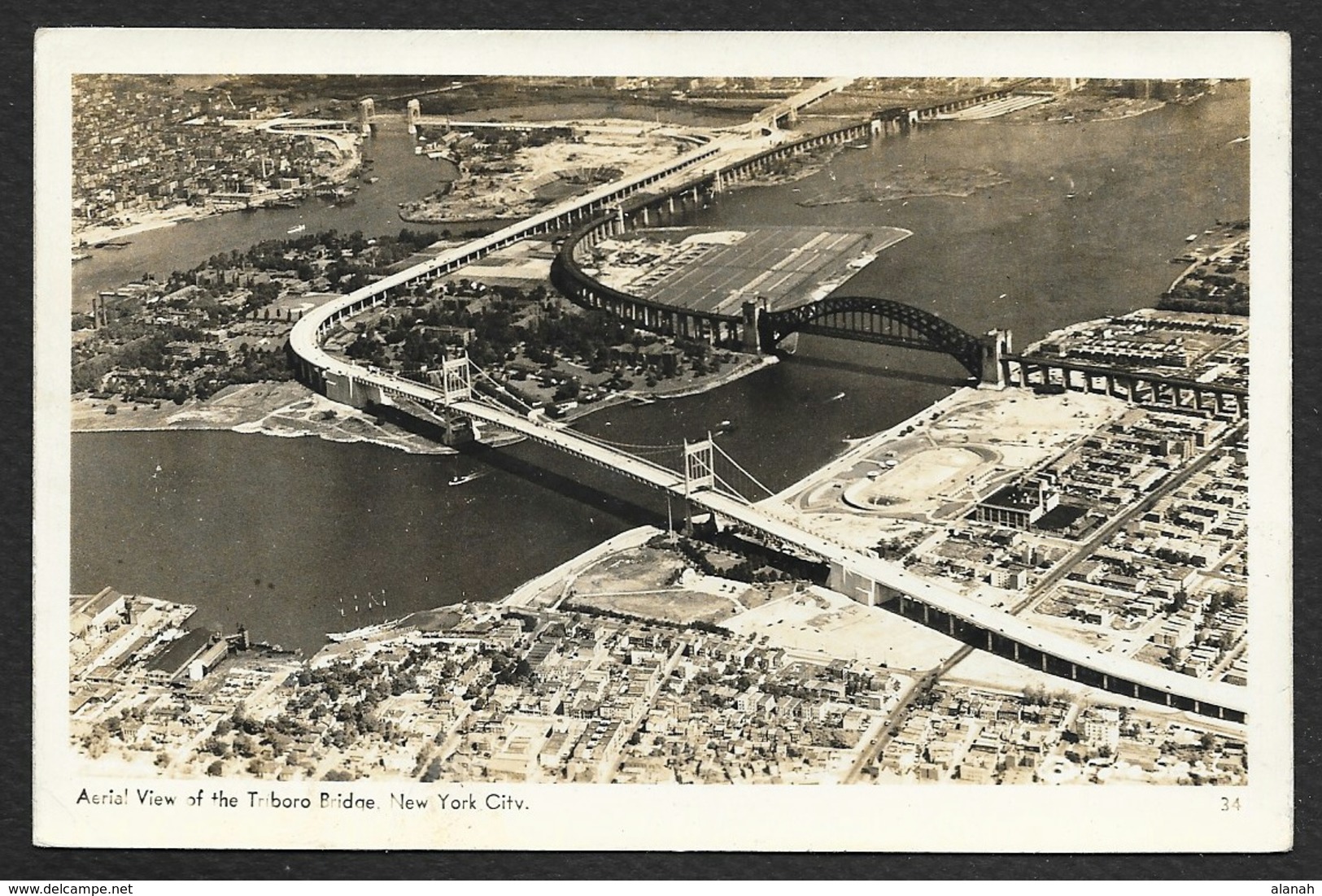 NEW YORK Aerial View Of The Triboro Bridge USA - Ponts & Tunnels