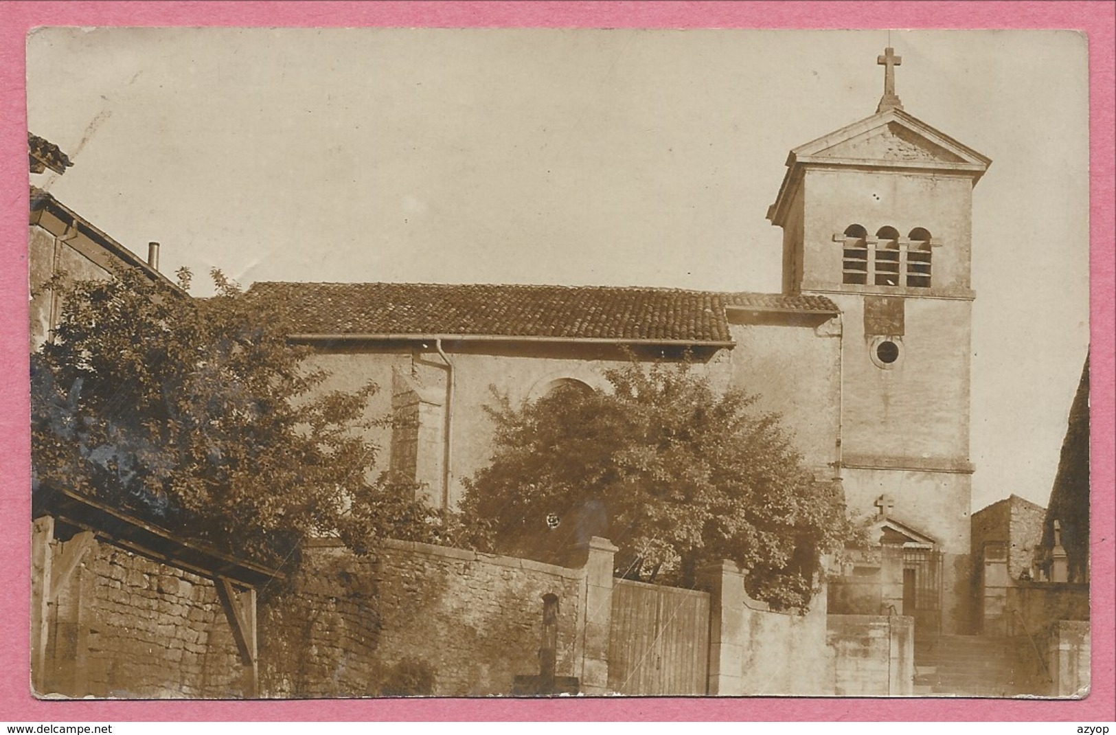 57 - BADENHOFEN - BACOURT - Carte Photo Allemande - Eglise - Guerre 14/18 - Autres & Non Classés