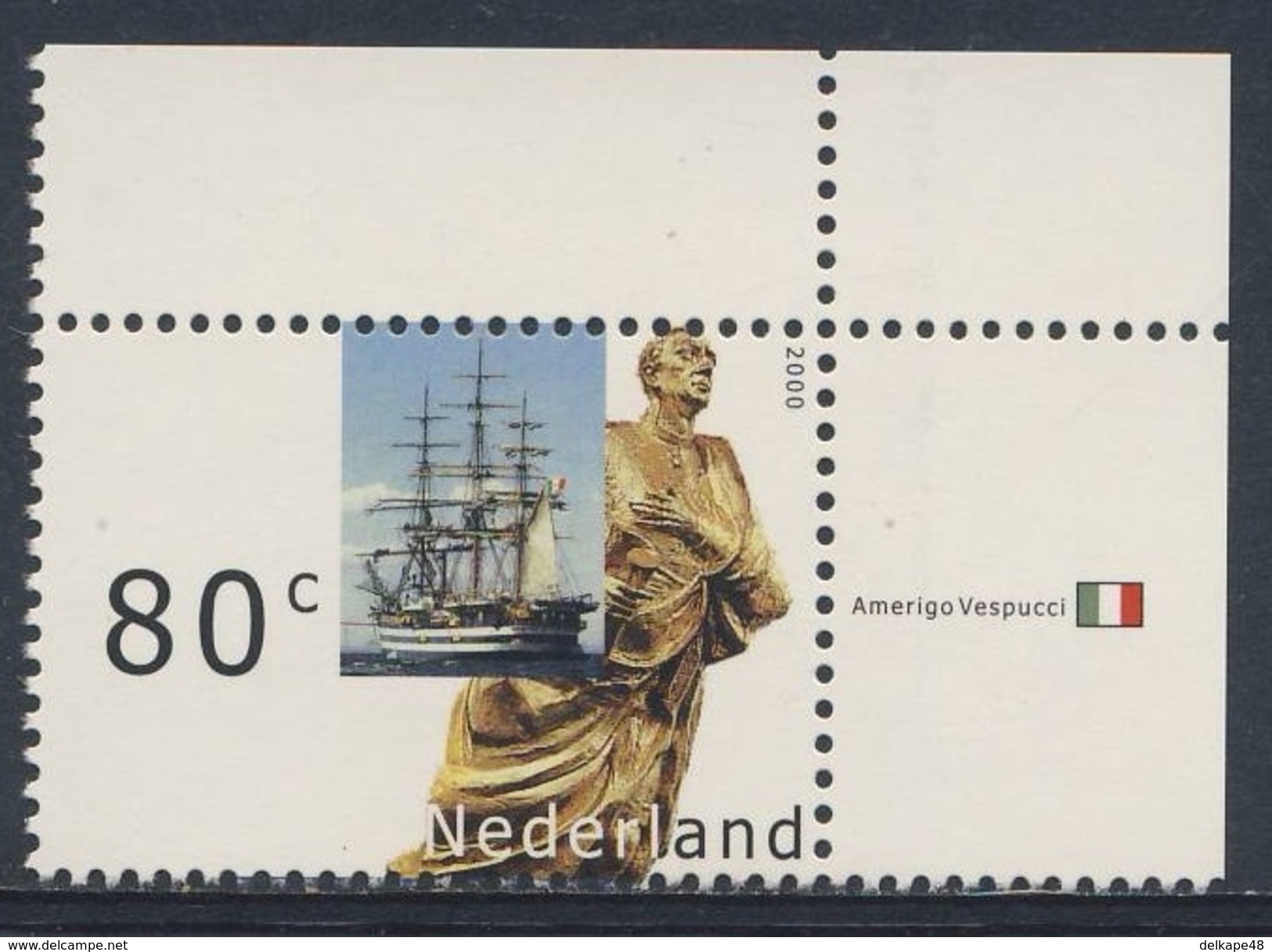 Nederland Netherlands Pays Bas 2000 Mi 1808 ** Amerigo Vespucci - Tall Ship, Italia / Dreimaster Vollschiff - Barche