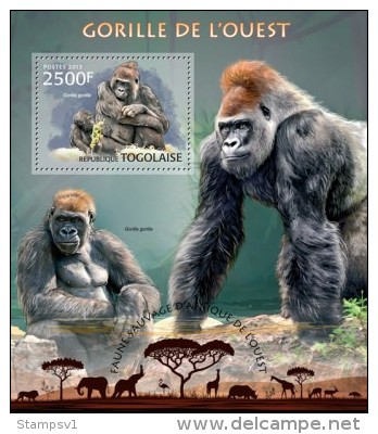 Togo. 2013 Gorillas. (209b) - Gorilles