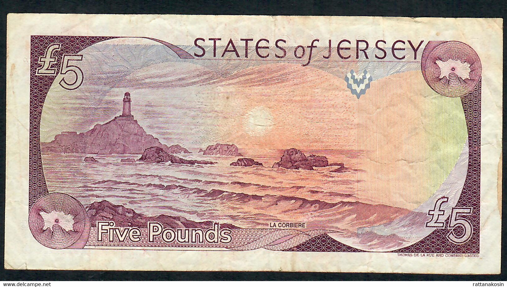 JERSEY P16a 5 POUNDS 1989  #BC Signature 3  VF NO P.h. ! - Jersey
