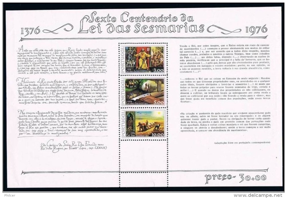 Portugal, 1974, # Bl. 15, MH - Ungebraucht