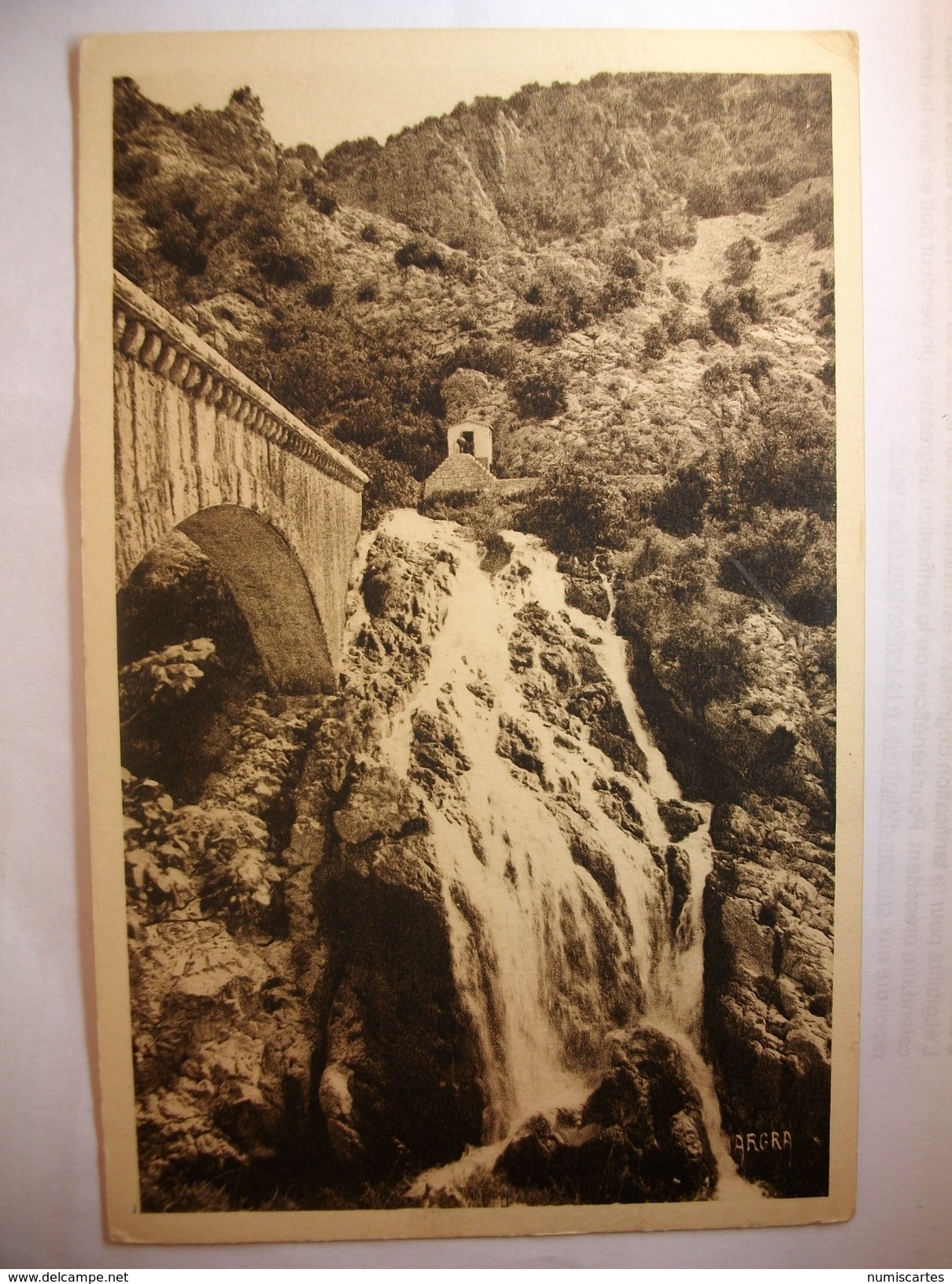 Carte Postale Vallée De L'Hérault (34) Le Pont Aqueduc Et Le Déversoir Irrigant Gignac (Petit Format Non Circulée) - Gignac