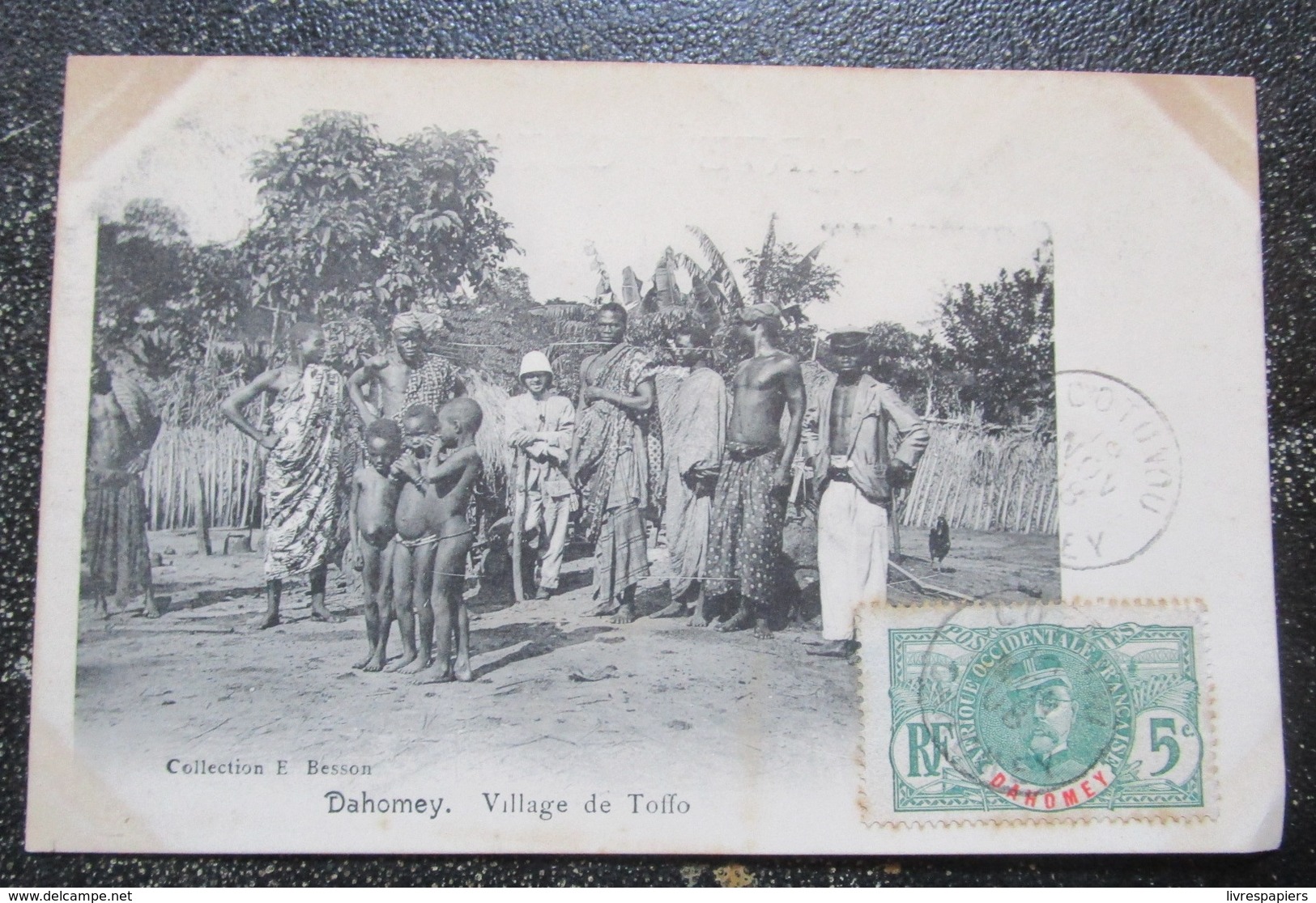 Dahomey Benin Village Toffo   Cpa Timbrée - Dahome