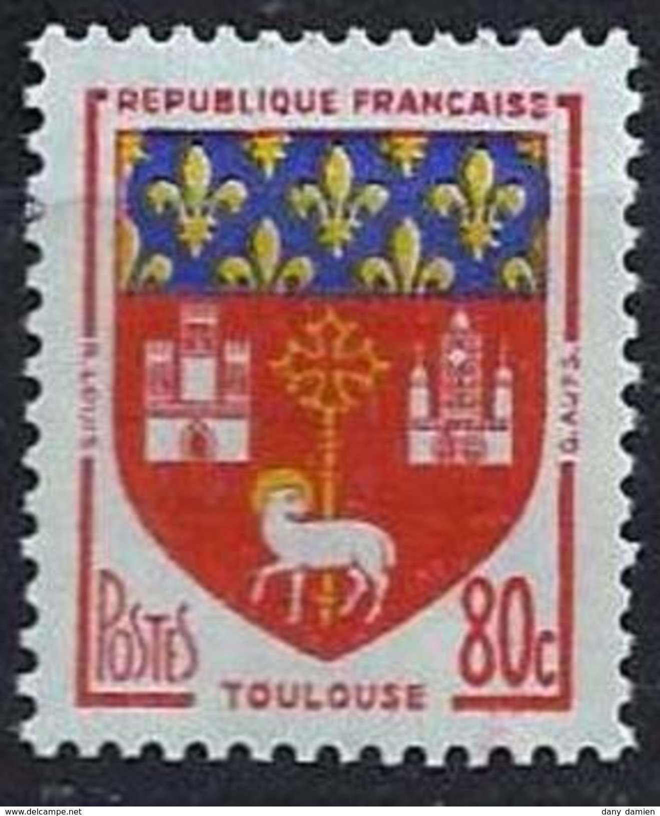 France - YT 1182 - Armoiries De Villes (III) - Toulouse - Neuf Avec Charnière Légère - Neufs