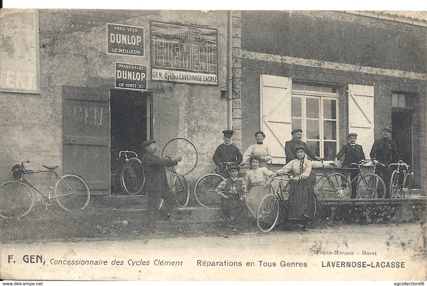 LAVERNOSE LACASSE. F. GEN CONCESSIONNAIRE DE CYCLES CLEMENT. DEVANTURE - Autres & Non Classés