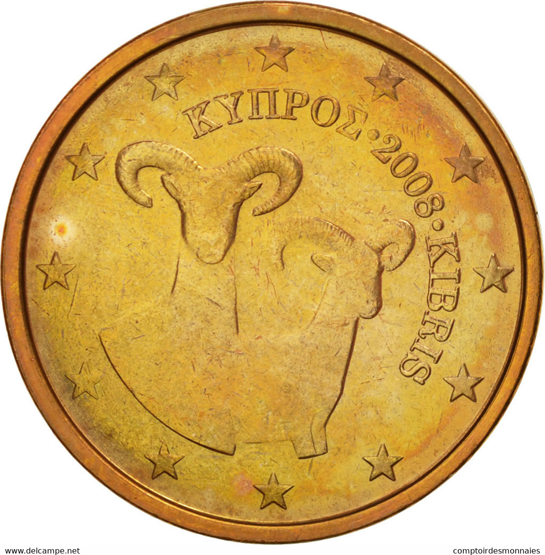 Chypre, 2 Euro Cent, 2008, SUP, Copper Plated Steel, KM:79 - Zypern