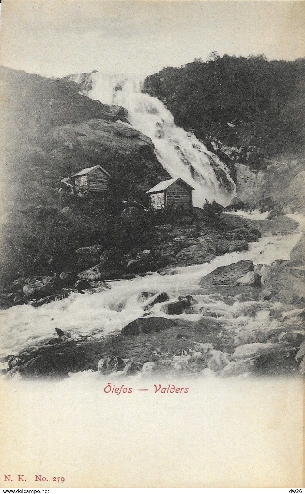 Norvège - Oiefos - Valders - Brevkort Fra Norge - Carte N.K. N° 279, Dos Simple - Norwegen