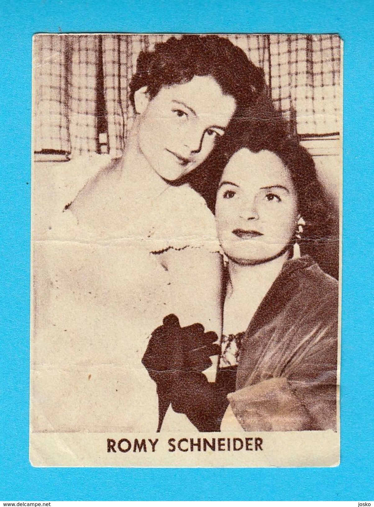 ROMY SCHNEIDER - Austria ( Germany - French Too ) Film Actress ***  Yugoslavian Vintage Trading Card Issued 1960's  RRR - Other & Unclassified