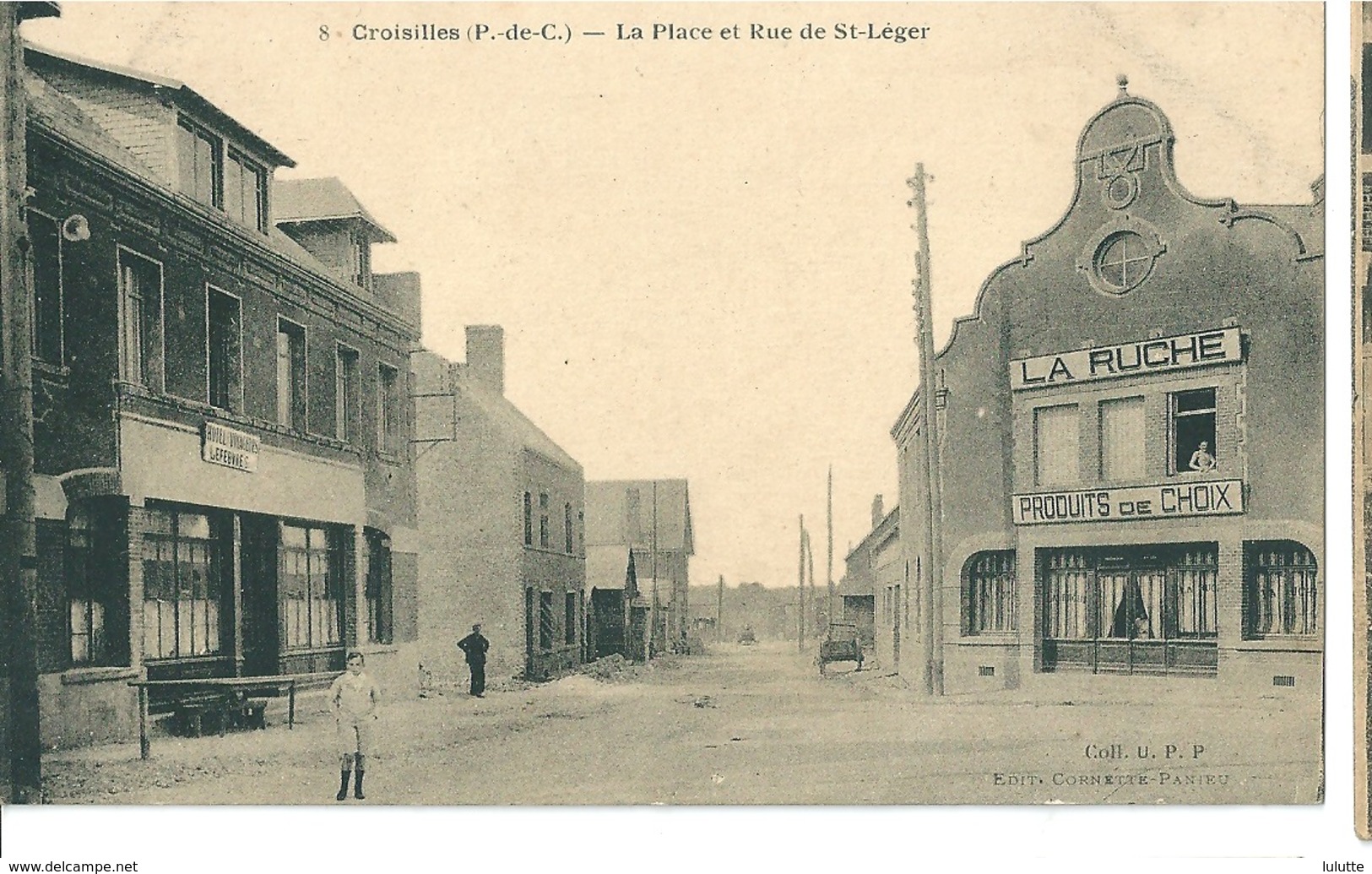 Croissilles La Place Et Rue De St Leger  La Ruche - Croisilles