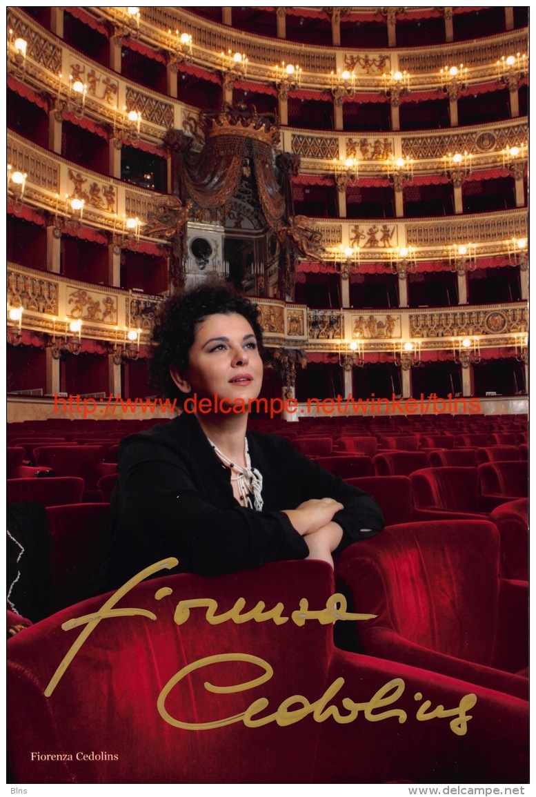 Fiorenza Cedolins Opera Signed Photo 15x22,5cm - Autographes