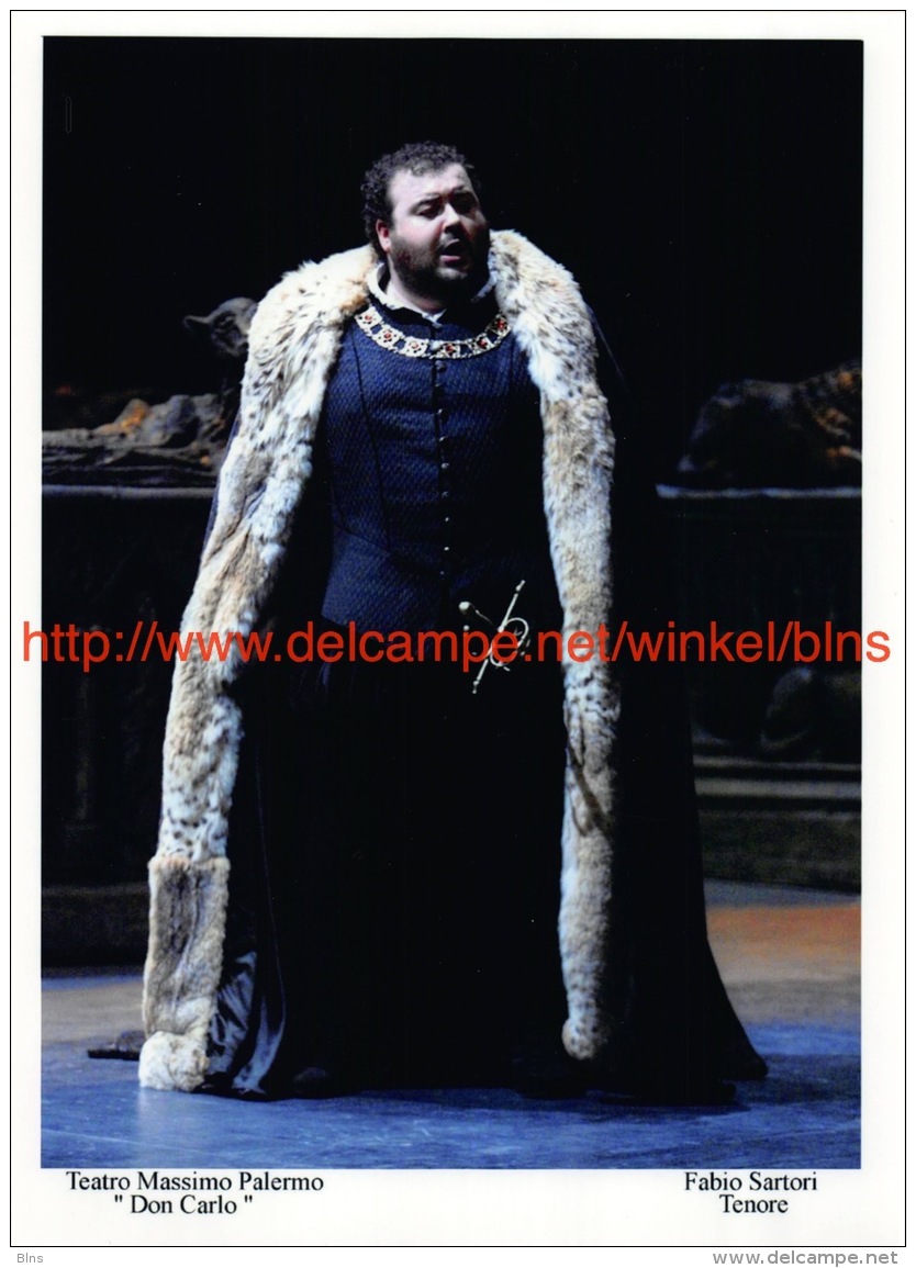 Fabio Sartori Opera Photo 13x17,5cm - Autogramme