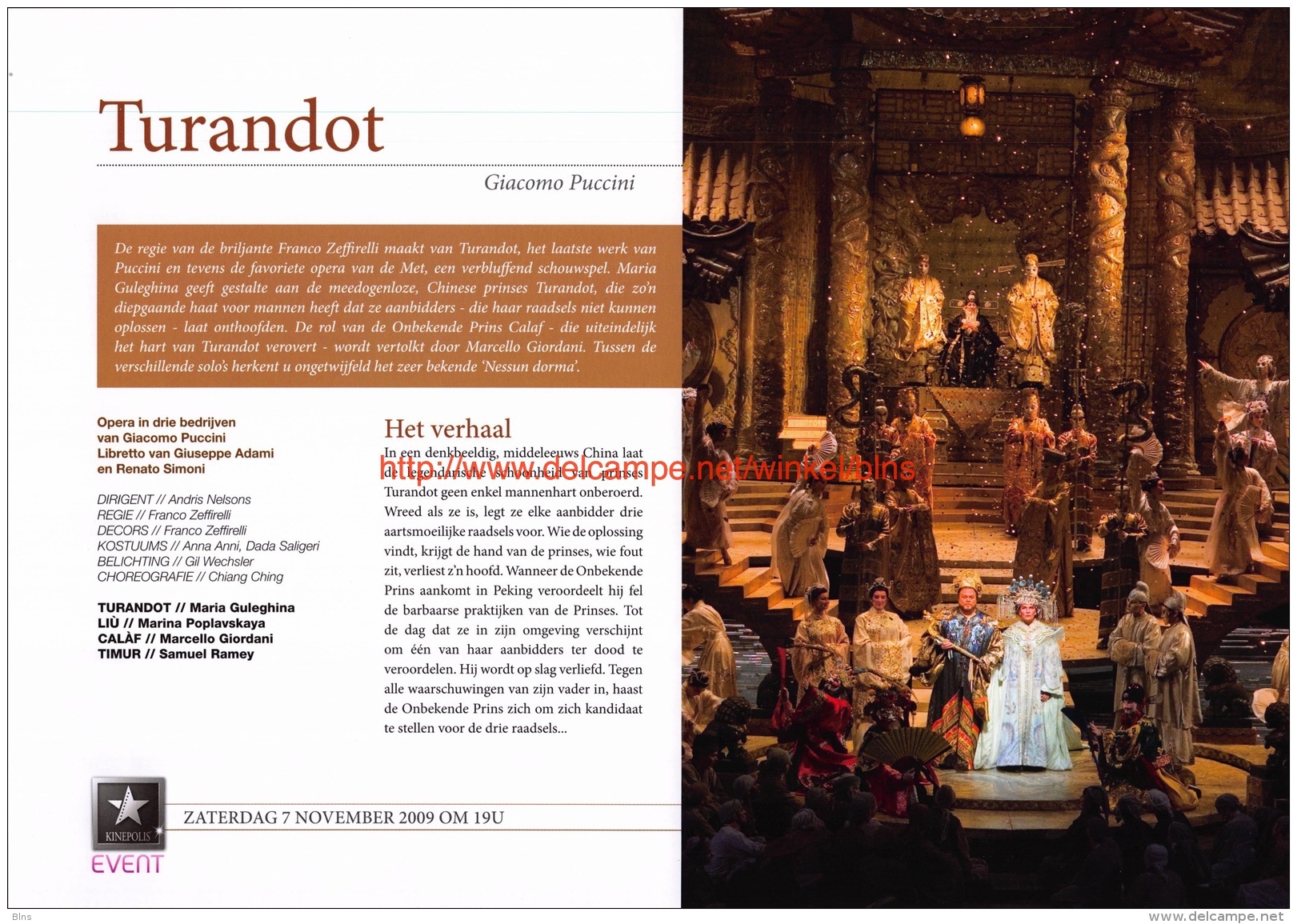 Turandot - Giacomo Puccini - Plakate & Poster