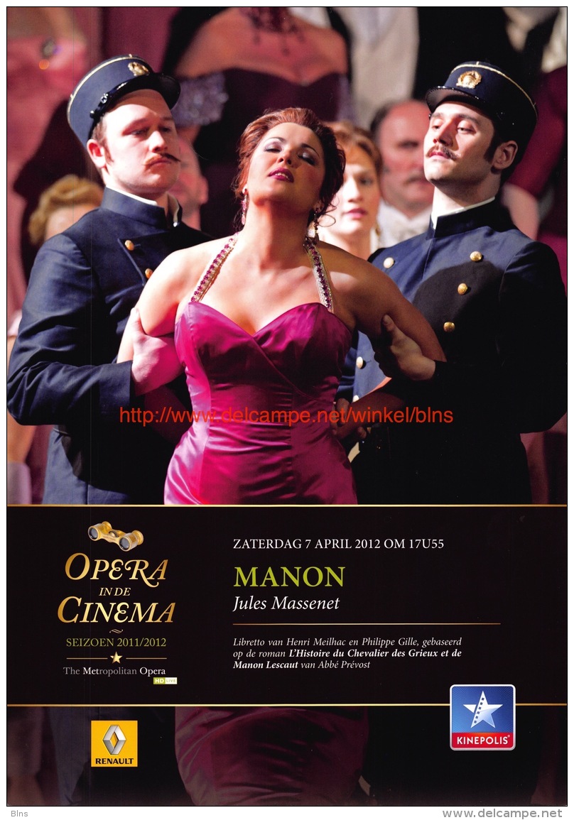 Manon - Jules Massenet - Anna Netrebko - Plakate & Poster