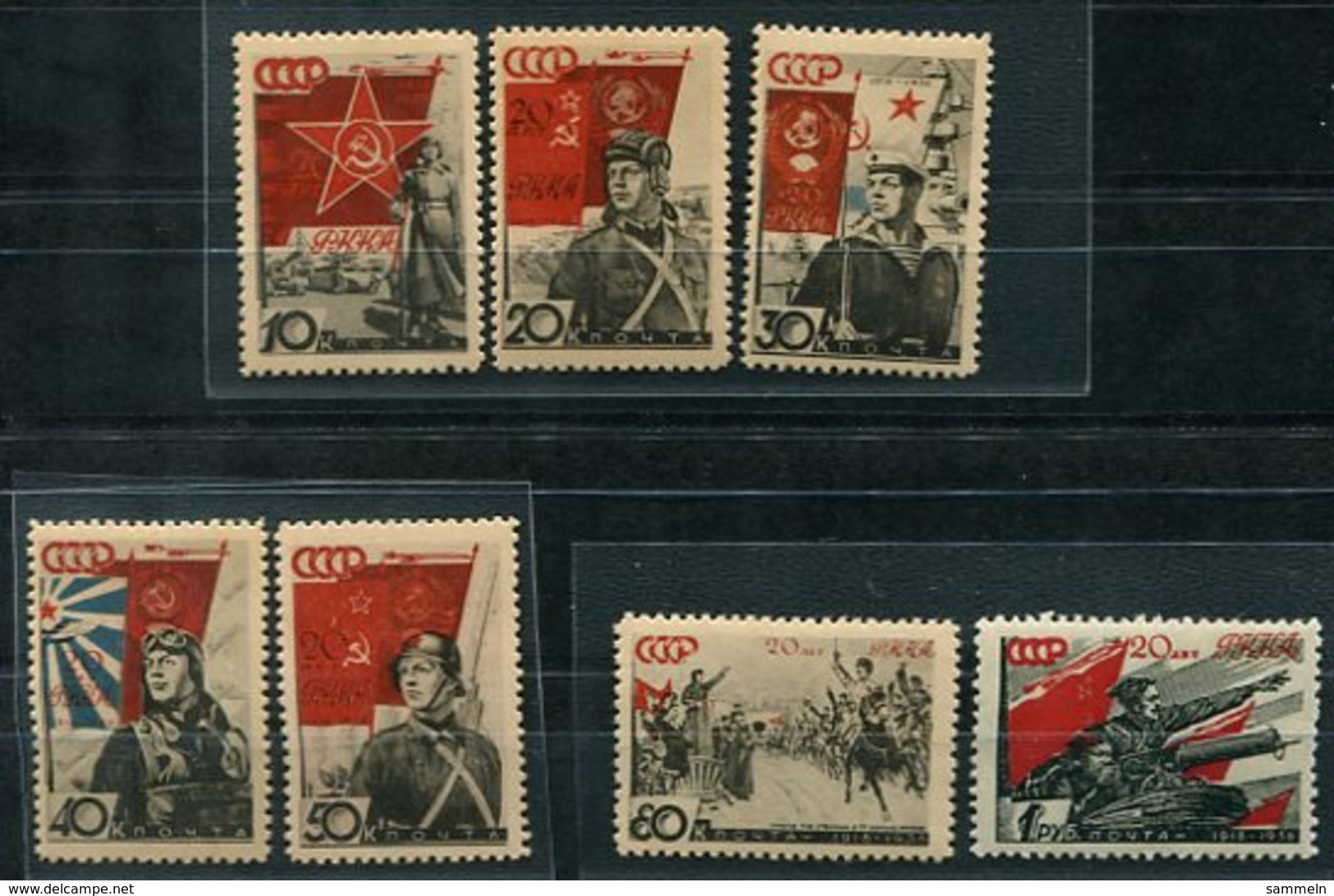 Y483 SOWJETUNION - Mi.Nr. 588-594 Postfrisch / Mnh  !!! - Ongebruikt