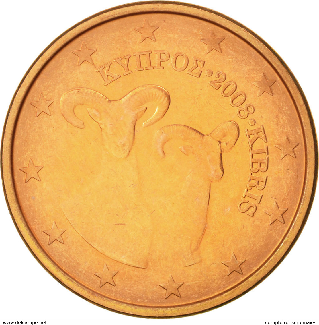 Chypre, 5 Euro Cent, 2008, SUP, Copper Plated Steel, KM:80 - Cipro