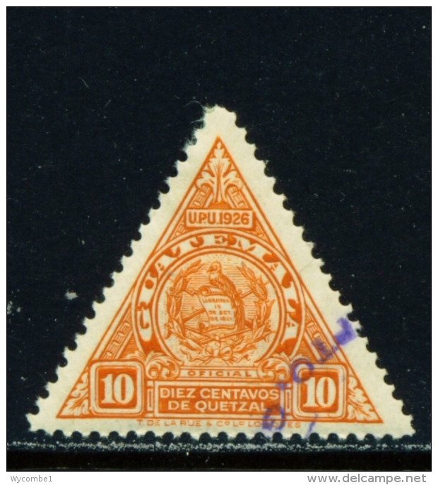 GUATEMALA  -  1929  Official  10c  Used As Scan - Guatemala