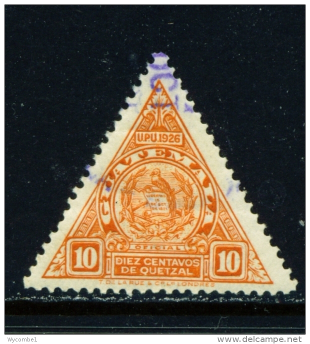 GUATEMALA  -  1929  Official  10c  Used As Scan - Guatemala