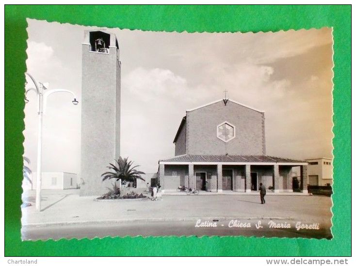 Cartolina Latina - Chiesa S. Maria Goretti - 1961. - Latina