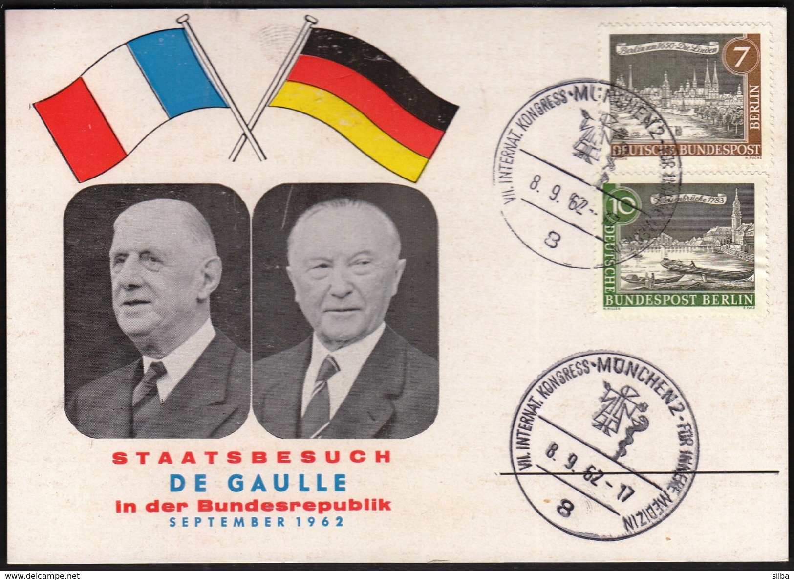 Germany Munich 1962 / De Gaulle In Germany / International Medicine Congresse - Medicine