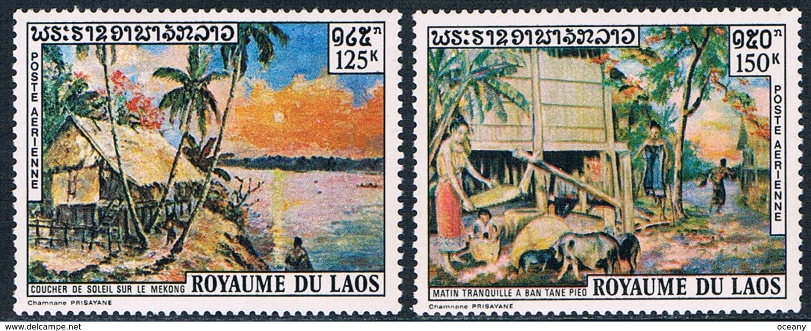 Laos - Tableaux De Chamnane Prisayane PA 85/86 ** - Laos