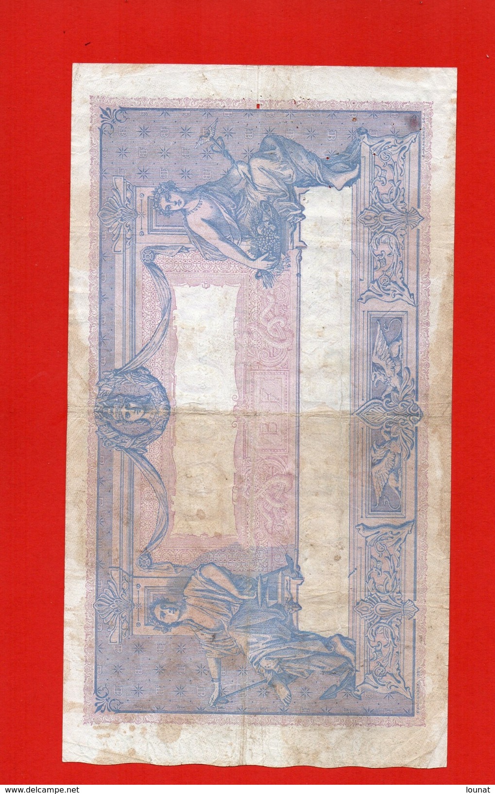 Billet De Banque - Mille Francs Année 1919 - N°1368 - 1 000 F 1889-1926 ''Bleu Et Rose''