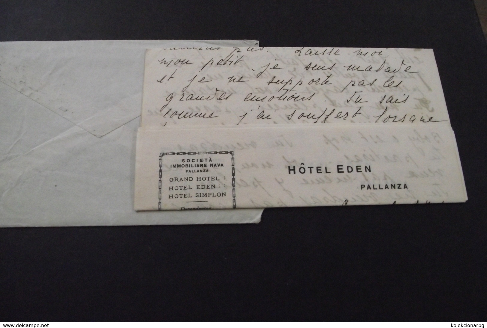 275 Letter Locarno-Arona - Bern Suisse    Hotel Eden Pallanza Cover - Paketmarken