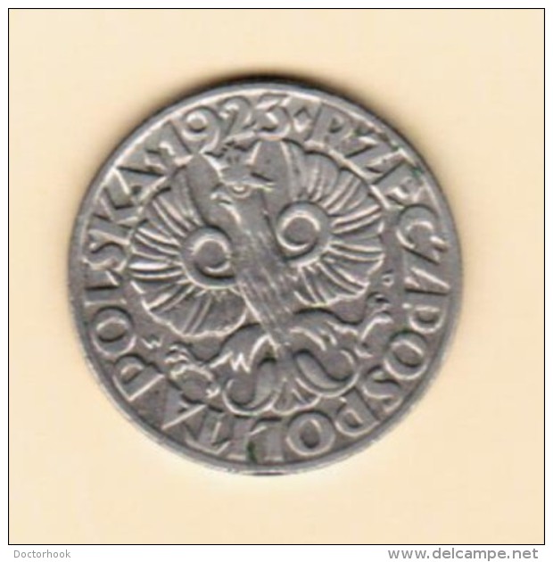 POLAND  50 GROSZY 1923 (Y # 13) - Poland