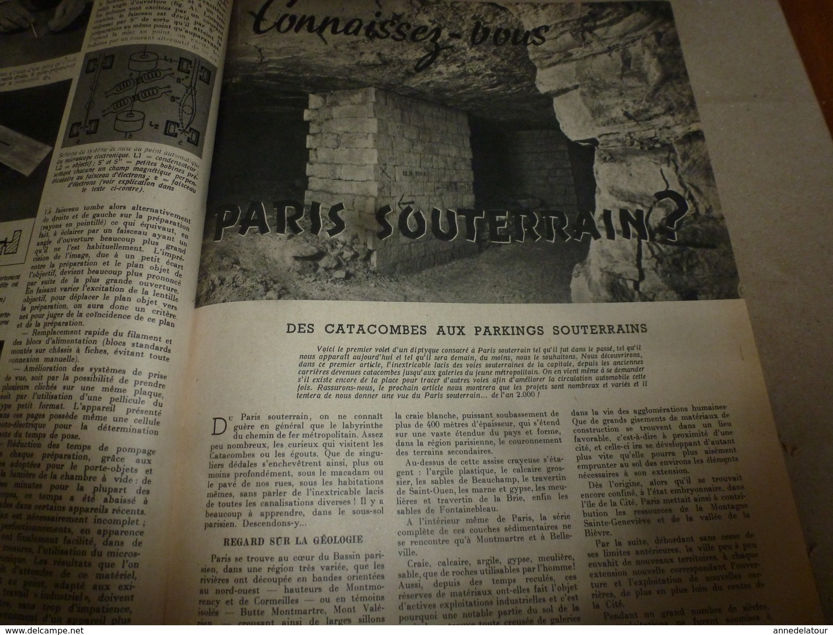 1951 SETA  : Les chefs-d'oeuvres des gauchers; Energie atomique; Paris -Catacombes; Paléontologie ; etc