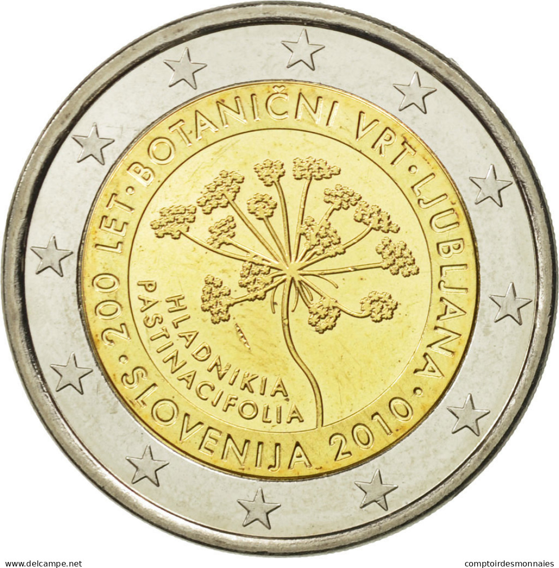 Slovénie, 2 Euro, Ljubljana, 2010, SPL, Bi-Metallic, KM:94 - Slovenia