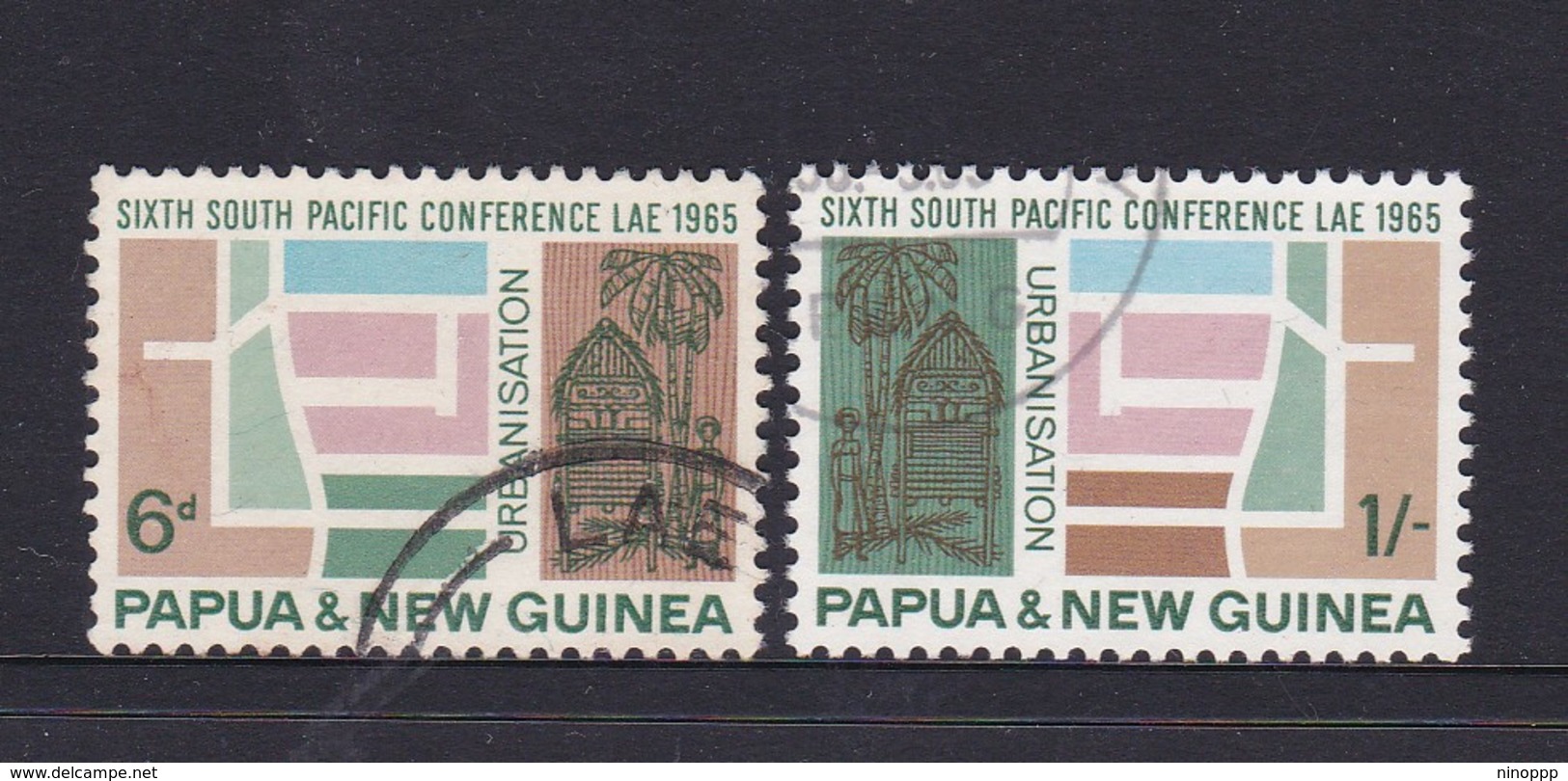 Papua New Guinea SG 77-78 1965 6th South Pacific Conference  Used - Papua New Guinea