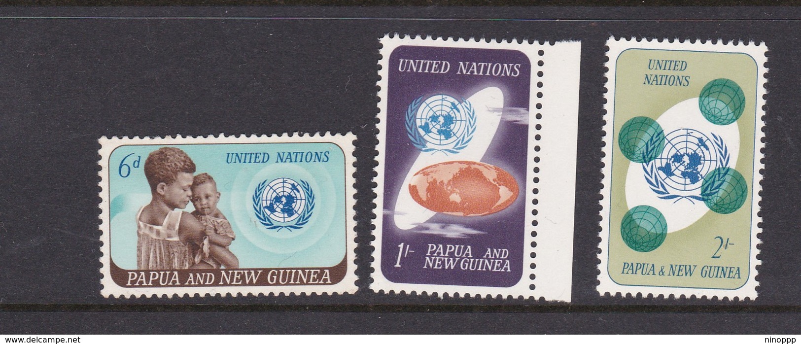 Papua New Guinea SG 79-81 1965 20th Anniversary UN  Mint Never Hinged Set - Papua New Guinea