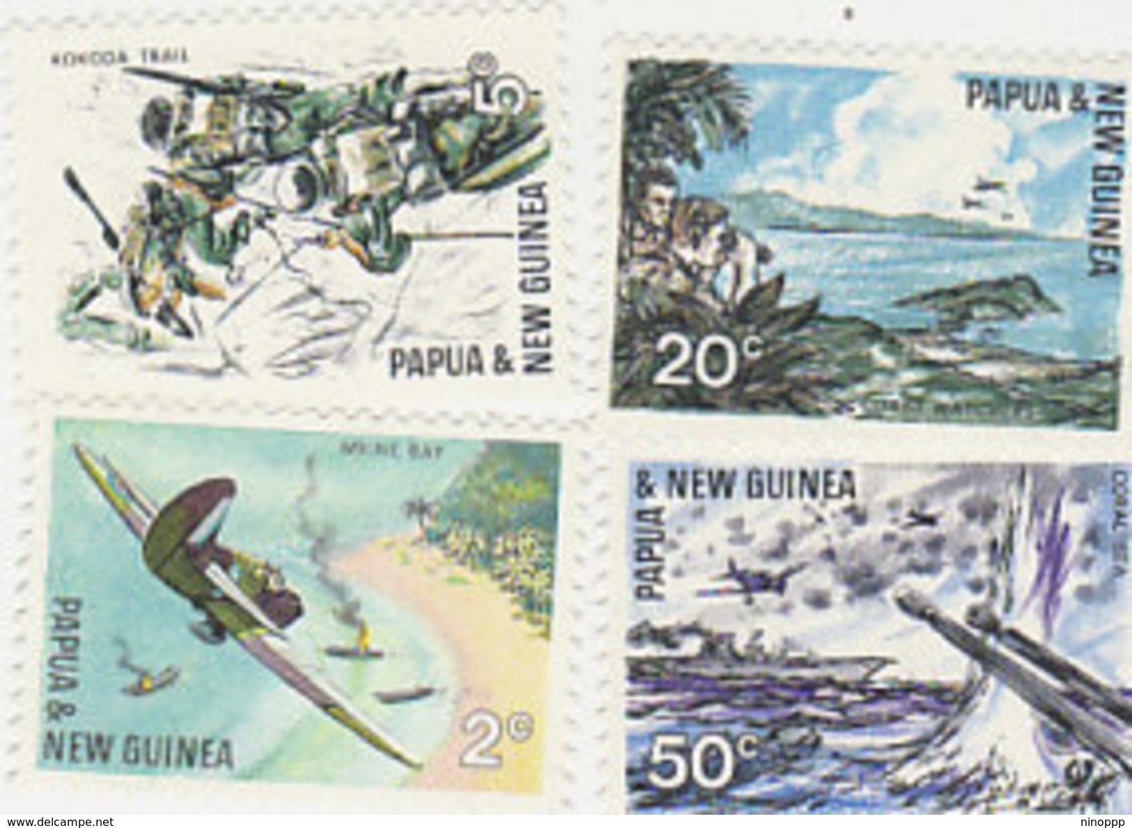 Papua New Guinea SG 117-120 1967 Pacific War MNH - Papouasie-Nouvelle-Guinée