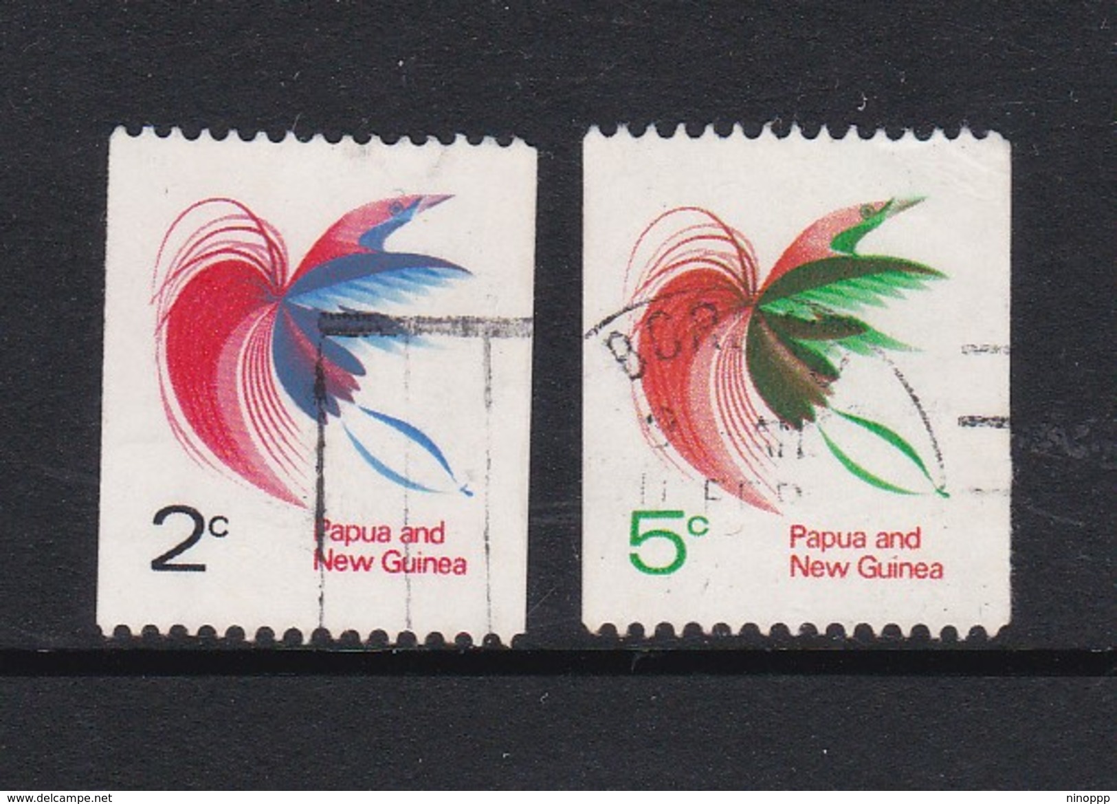 Papua New Guinea SG 162a-163 1969 Coil Stamps Used - Papua New Guinea