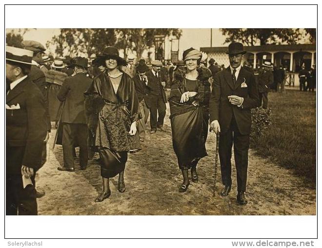 1925 Ca. POSTALES: CONJUNTO DE 5 TARJETAS POSTALES FOTOGRAFICAS DEL HIPODROMO DE CASA ANTUNEZ. - Non Classés