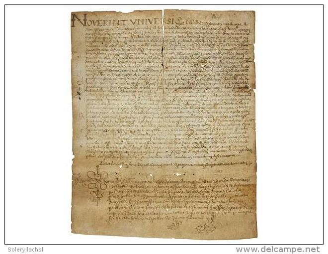 1575. MANUSCRITO: (TERRASSA). MONTSERRAT MADUIXER Y MONTSERRAT CELLENT, PAYESES DE LA PARROQUIA DE... - Ohne Zuordnung