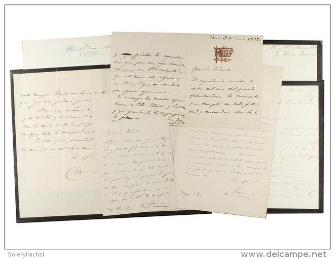 1870-1888. MANUSCRITO: (FIRMA REAL). CONJUNTO DE 23 CARTAS MANUSCRITAS POR EL REY CONSORTE... - Unclassified