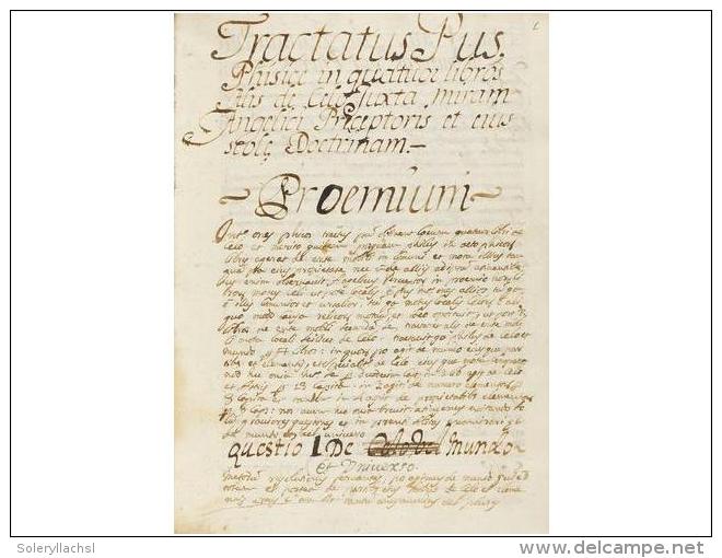 1701. MANUSCRITO: (SANT HIPOLIT DE VOLTREGA). CASANOVA DE VALL, SEGIMON: VARIA PHISICA... - Unclassified