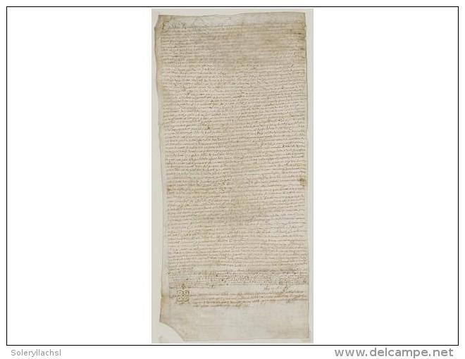 1523. MANUSCRITO: (SELVA-GIRONA). LOTE DE 2 MANUSCRITOS SOBRE PERGAMINO DE LA ZONA DE LA... - Unclassified