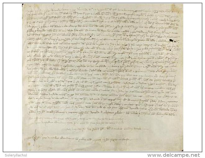 1331. MANUSCRITO: (SAN PERE DE VILAMAJOR). VENTA DE UNA PIEZA DE TIERRA?. Intervienen: Arnaldo... - Unclassified