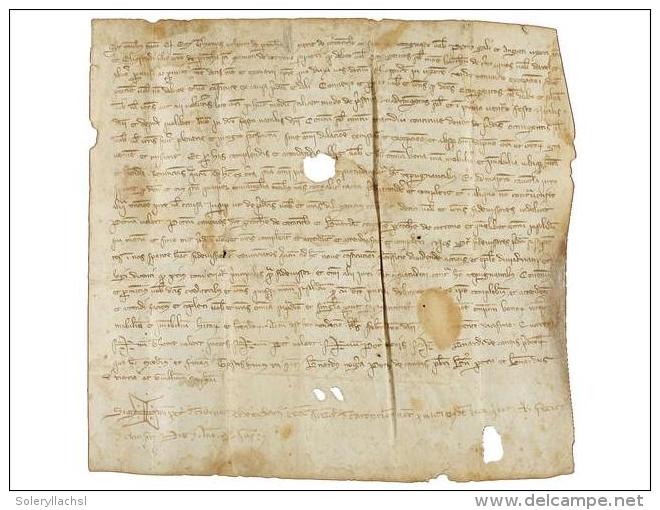 1324. MANUSCRITO: (VALLES- CARDEDEU- CORRO DE DALT). TOMAS VOLART DE LA PARROQUIA DE SANTA MARIA... - Unclassified