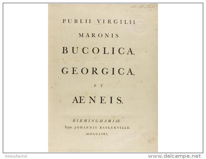 1757. LIBRO: (LITERATURA CLASICA-VIRGILIO). VIRGILII MARONIS: BUCOLICA, GEORGICA, ET... - Unclassified